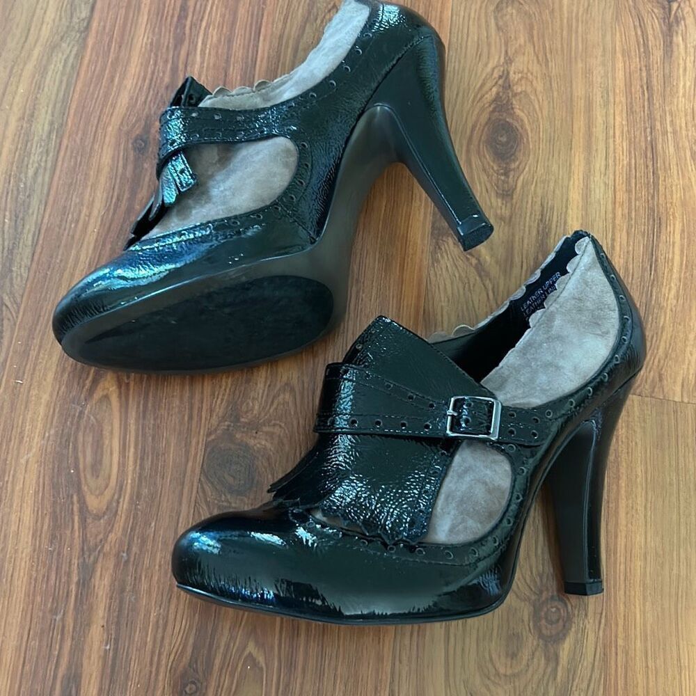 ASH black and taupe booties spats style 39 8.5 - Picture 2 of 6